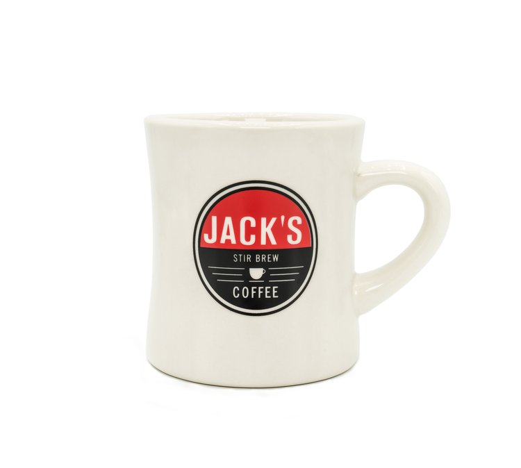 10 oz diner coffee mug Jack's Ceramic 10oz Diner Mug – Jack's Stir Brew Coffee